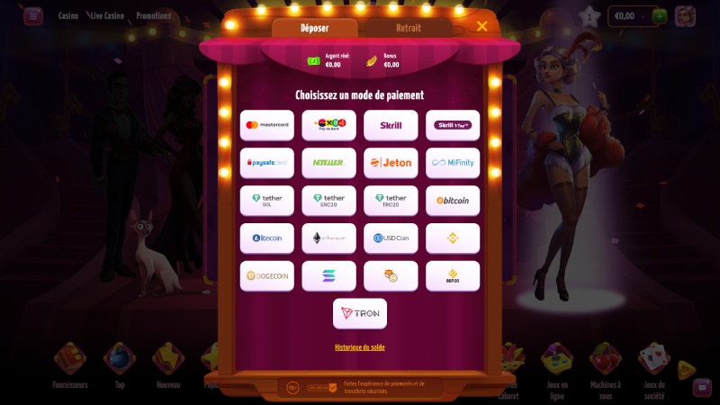 capture d'écran joker8 casino depot