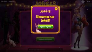 capture d'&eacute;cran joker8 casino finalisation inscription