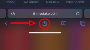 capture d'&eacute;cran mystake casino mobile applications fakes