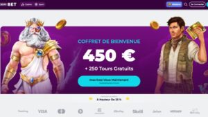 capture d'écran page d'accueil bdmbet casino