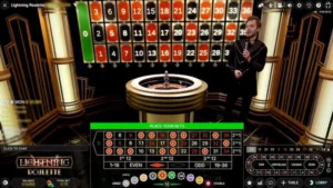 &Eacute;tape des mises sur Lightning Roulette