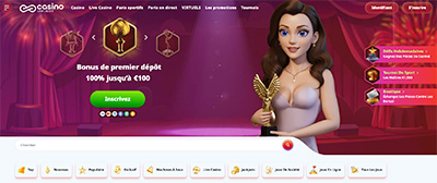 nouveau casino infinity interface