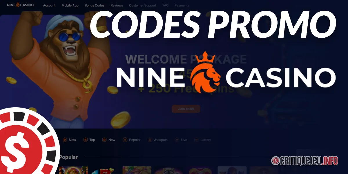Bonus Nine Casino et Codes Promo actifs en 2026