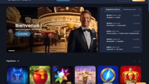 capture d'&eacute;cran casino night page daccueil
