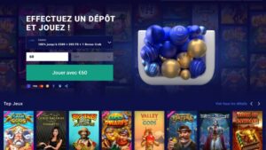 capture d'&eacute;cran frumzi casino page d'accueil
