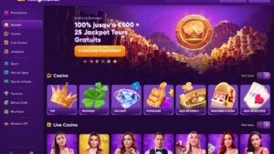 capture d'&eacute;cran kingmaker casino page d'accueil