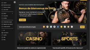 capture d'&eacute;cran lucky block casino page daccueil