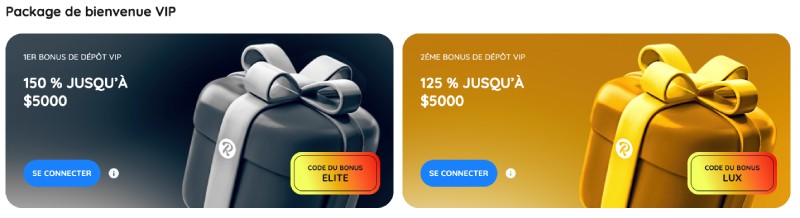 capture d'écran rooli casino bonus de bienvenue vip