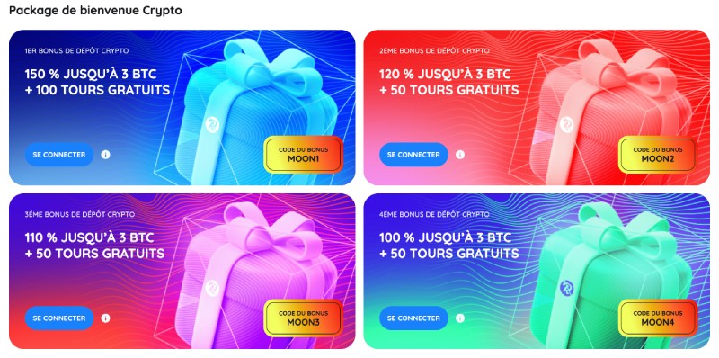 capture d'écran rooli casino bonus de bienvenue crypto