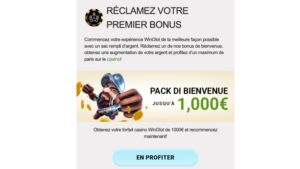 capture d'&eacute;cran validation email talismania casino