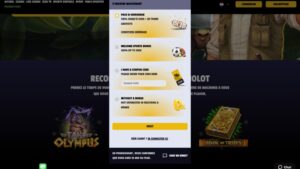 capture d'&eacute;cran winolot casino choix du bonus