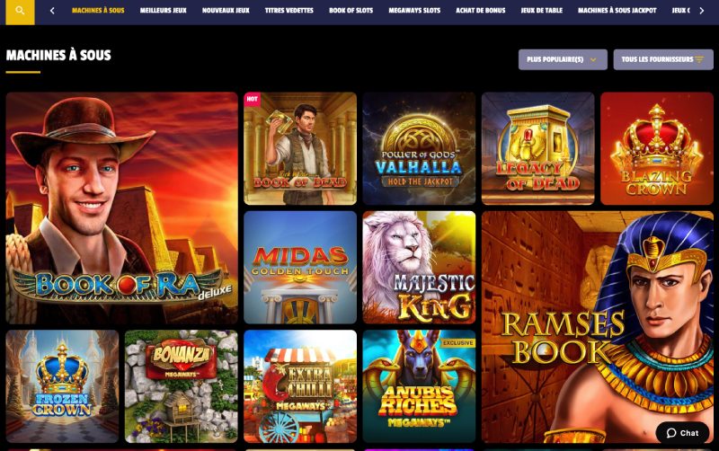 capture d'écran winolot casino page d'accueil