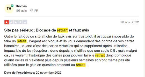 Capture d'écran Mystake Casino