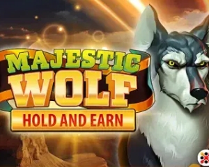 logo majestic wolf
