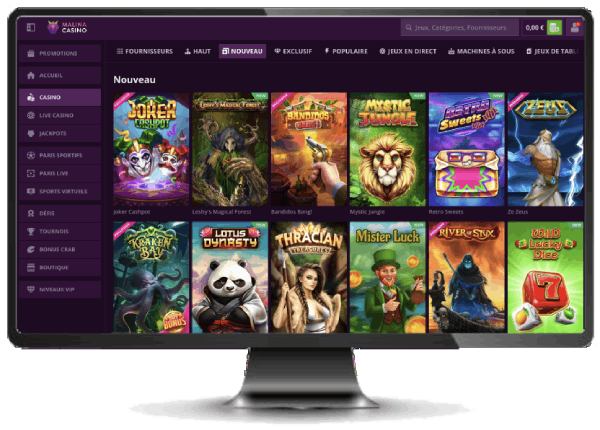 malina casino version desktop