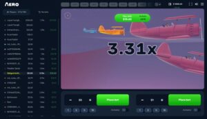 Gain obtenu sur Aero par Turbo Games aero mini jeu