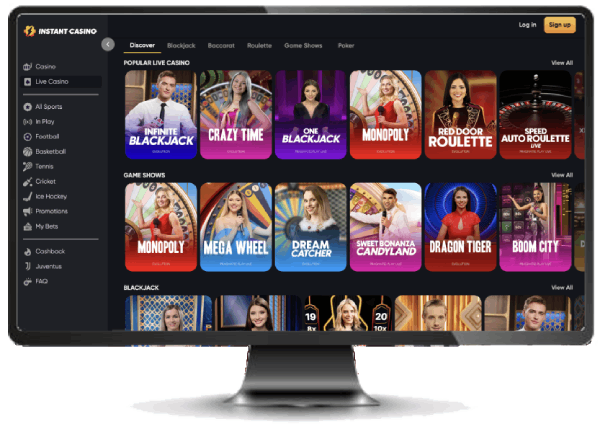 instant casino version desktop
