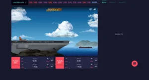 Interface du mini jeu jet lucky 2