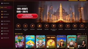 capture d'&eacute;cran grandclub casino page daccueil