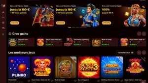 capture d'&eacute;cran roman casino page d'accueil