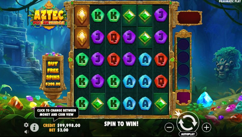 capture d'&eacute;cran slot aztec power nudge