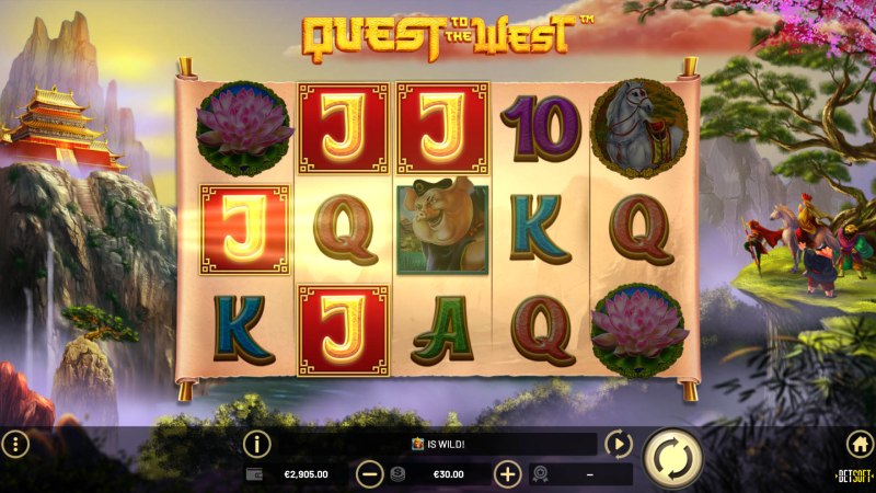 capture d'&eacute;cran slot quest to the west