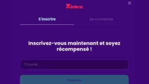 inscription zinkra casino etape 3