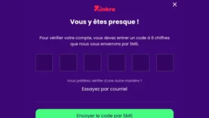 inscription zinkra casino etape 5