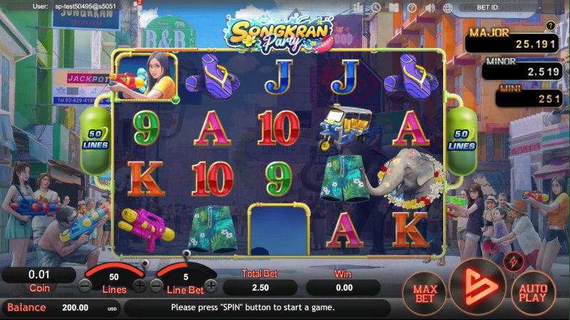 capture d'écran slot songkran party