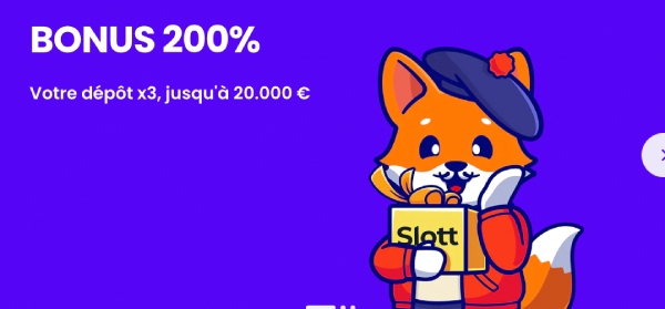 capture d'&eacute;cran slott casino bonus de bienvenue