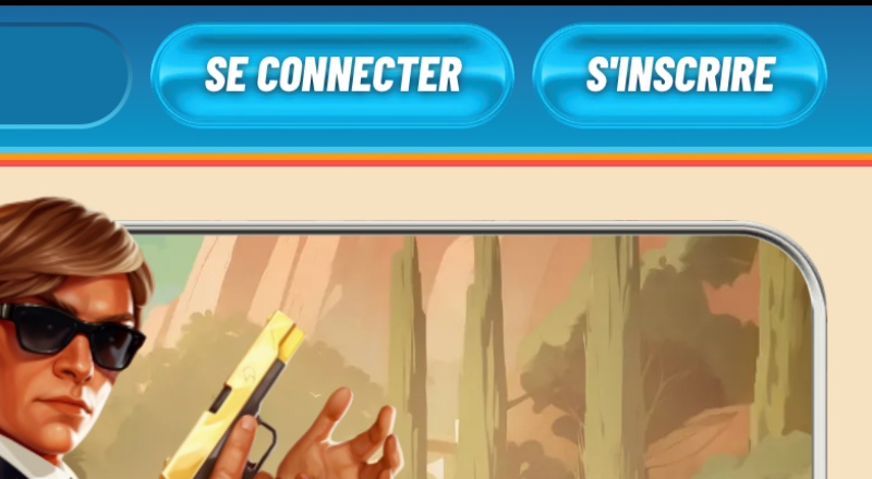 Interface d inscription Vegasino montrant le bouton S inscrire