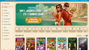 capture d'&eacute;cran vegasino page daccueil