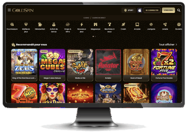 goldspin casino version desktop