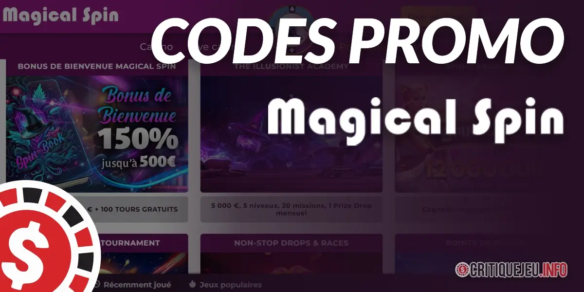 Codes Promo Magical Spin disponibles en Juin 2026