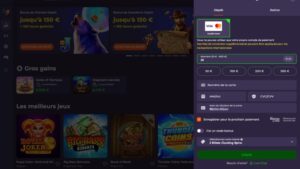capture d'écran coolzino casino dépôt