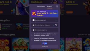 capture d'écran coolzino casino inscription