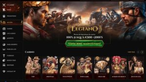 capture d'&eacute;cran legiano casino page d'accueil