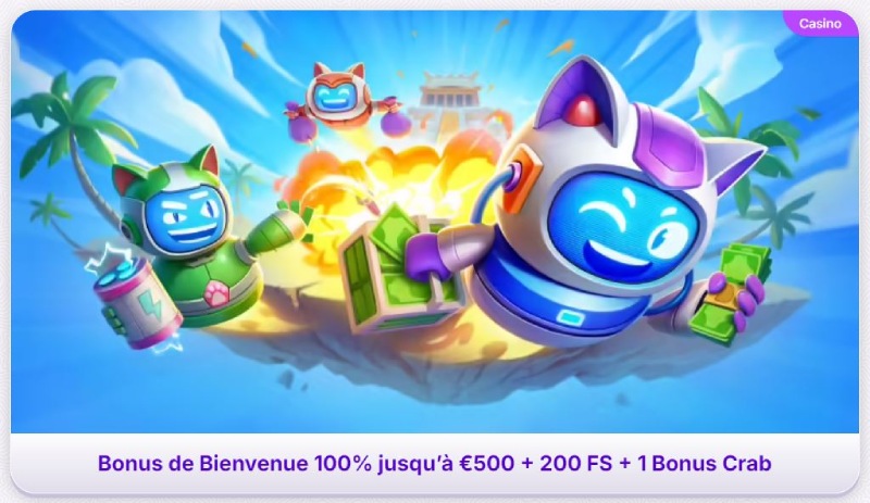 capture d'écran robocat casino bonus de bienvenue
