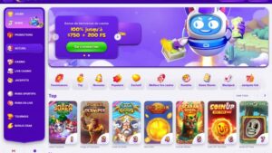 capture d'&eacute;cran robocat casino page d'accueil