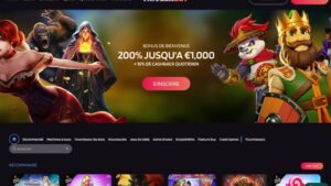 capture d'&eacute;cran trivelabet casino page accueil