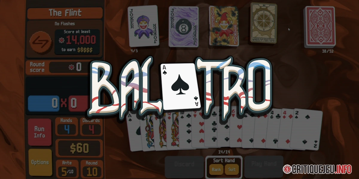 Test du jeu : Balatro sur PC (Steam) en 2026