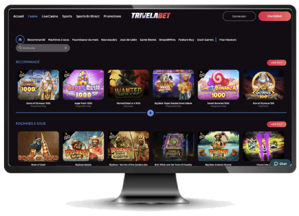 trivelabet casino version desktop