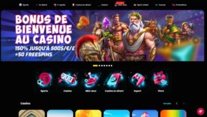 capture d'&eacute;cran cosmobet casino page daccueil