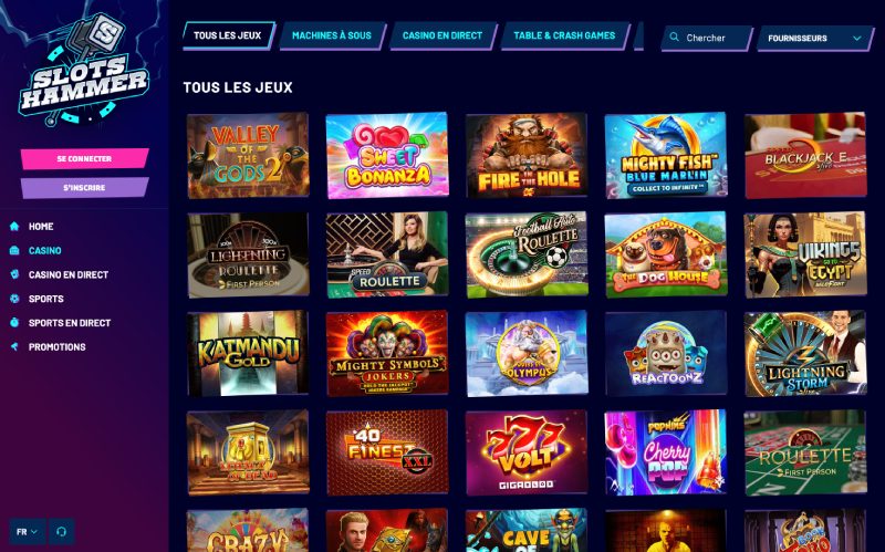 capture d'écran slots hammer casino jeux de casino