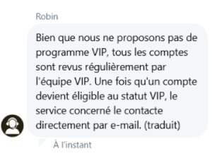 capture d'écran slots hammer casino support client programme vip