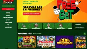 capture d'&eacute;cran sombrero spins casino page d'accueil