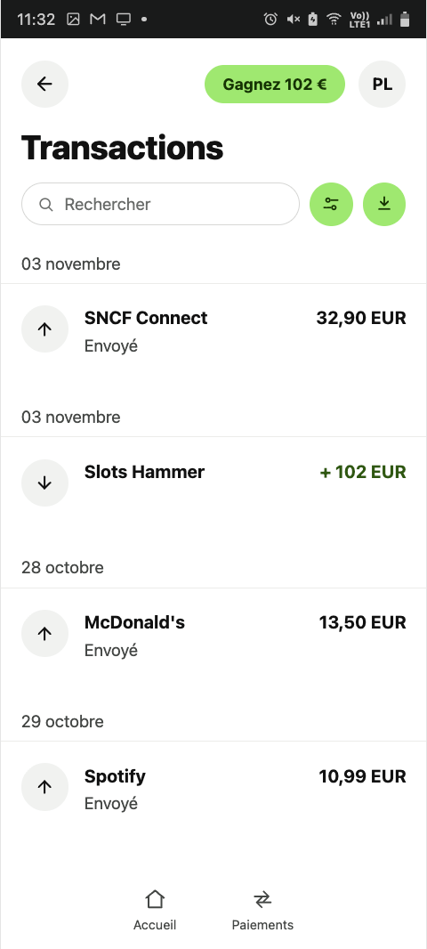 preuve de retrait slots hammer