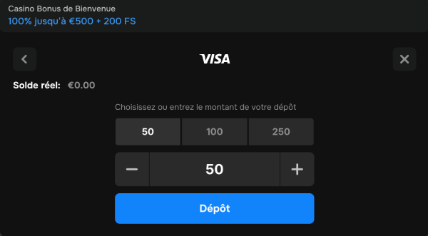 capture d'écran mr punter casino depot argent