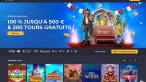 capture d'&eacute;cran winning casino page d'accueil
