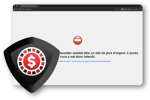 capture d'&eacute;cran CritiqueJeu Casino blocker extension chrome